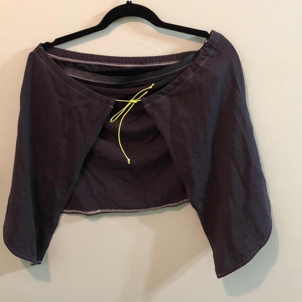 Urban outfitters grey strapless top, tie back